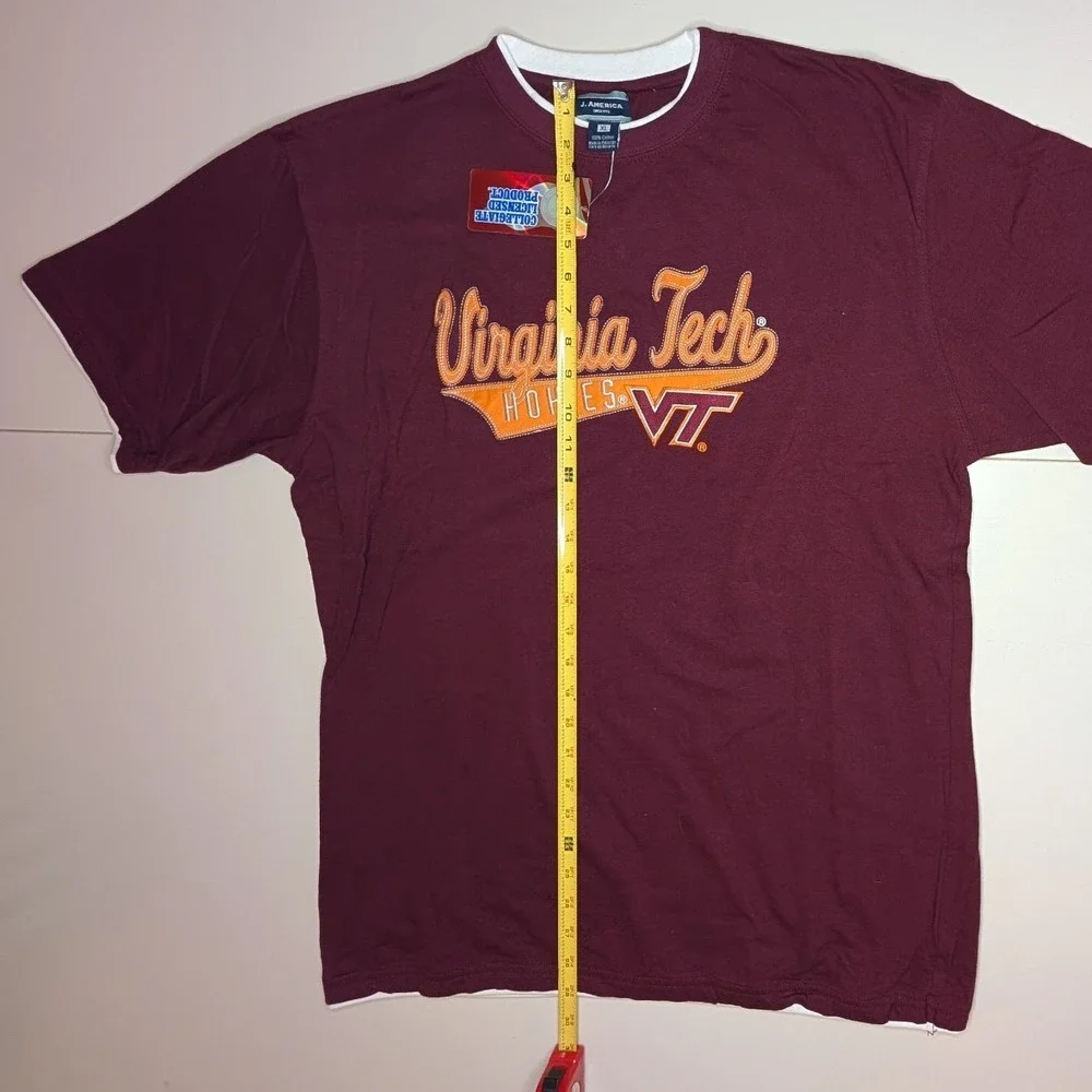 Virginia Tech Hokies NCAA J. America Maroon T-Shirt -‎ XL